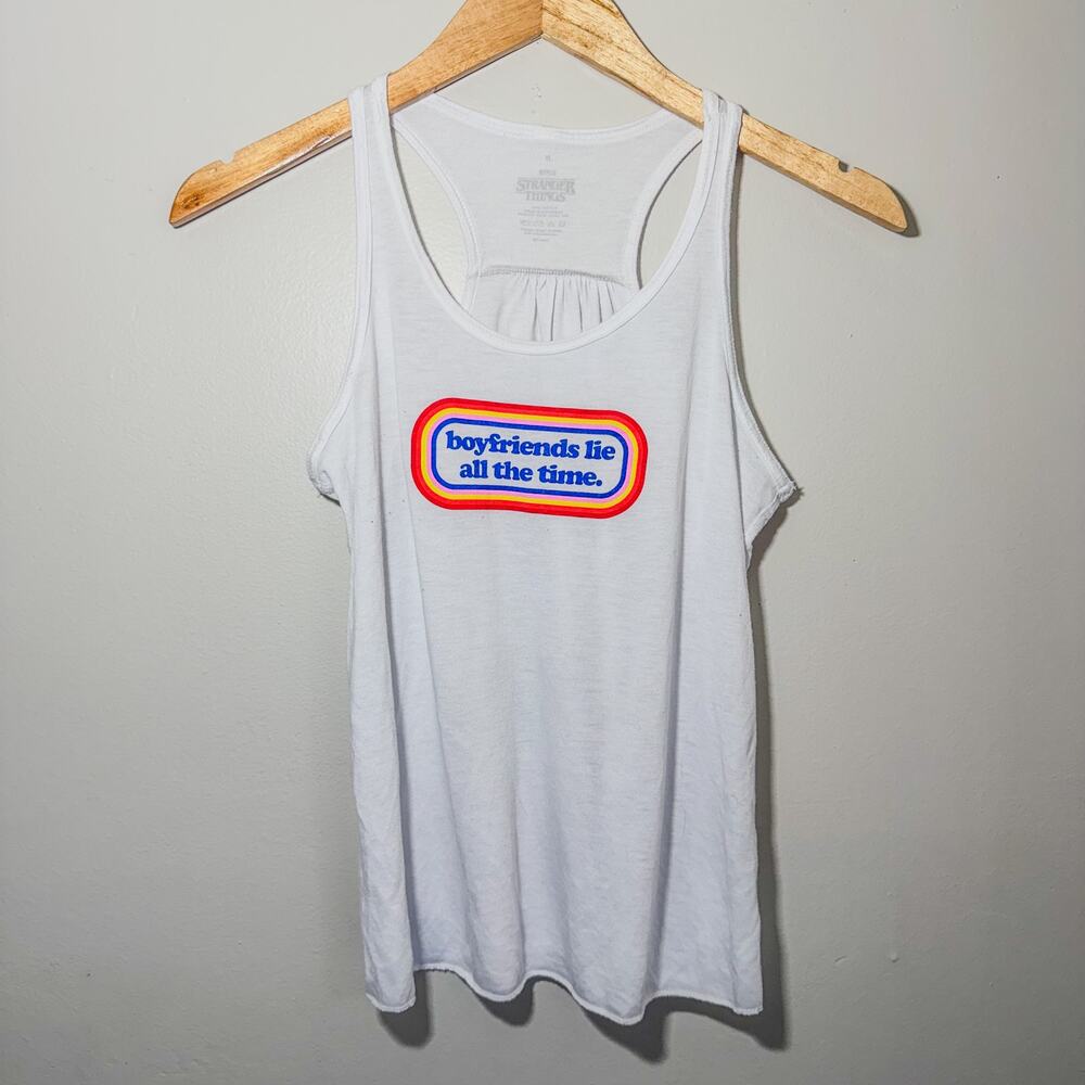 Netflix Stranger Things There’s More To Life Than Boys Tank Top Small